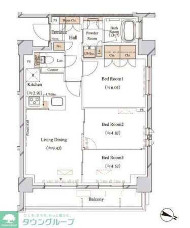 ブランシエスタ江古田の物件間取画像